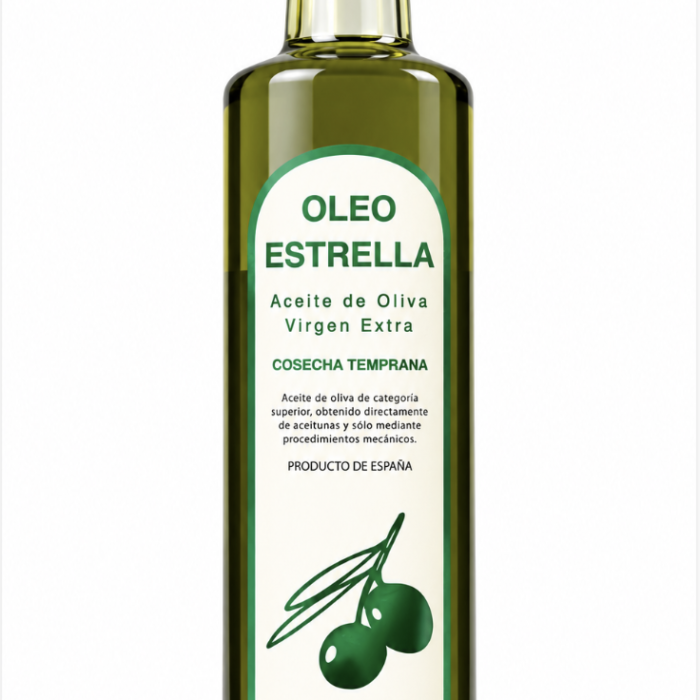 Botella 500 ml Aceite de Oliva Virgen Extra (AOVE) 1er Día de Cosecha